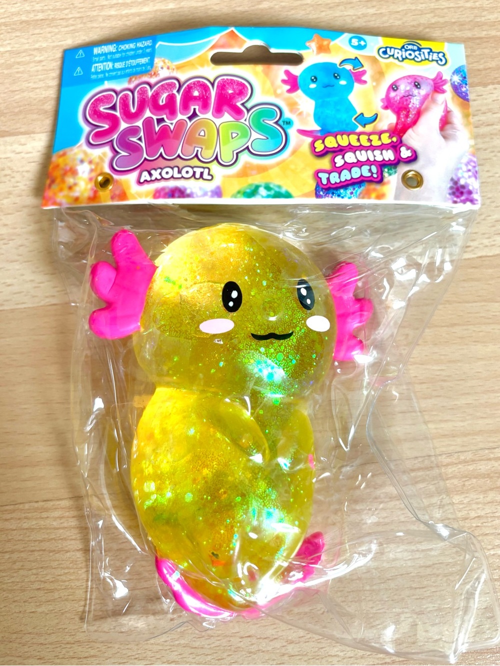 ORB Sugar Swaps Squishy Axolotl | Sensory Toy to Squeeze and Smoosh YELLOW